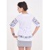 Embroidered blouse "Priority" black