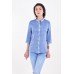 Embroidered blouse "Luck" blue