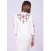 Embroidered cardigan "Poppies Luxury" white/pink