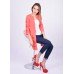 Embroidered cardigan "Poppies Luxury" pink