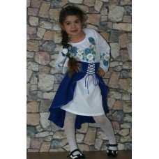 Embroidered costume for girl "Cornflower Dreams"