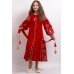 Embroidered costume for girl "Luxury 2" red