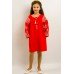 Embroidered costume for girl "Luxury" red