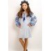 Embroidered costume for girl "Luxury" blue