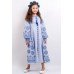 Embroidered dress for girl "Luxury 2" blue