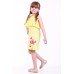 Embroidered dress for girl "Wild Poppy" Yellow