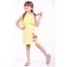 Embroidered dress for girl "Wild Poppy" Yellow