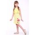Embroidered dress for girl "Wild Poppy" Yellow