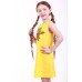 Embroidered dress for girl "Smile of Rose" Yellow