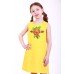 Embroidered dress for girl "Smile of Rose" Yellow