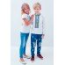 Embroidered tee-shirt for girl "Journey of Blue Rose"