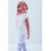 Embroidered tee-shirt for girl "Spring in Violet"