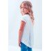 Embroidered tee-shirt for girl "Spring in Red"