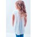 Embroidered tee-shirt for girl "Spring in Red"