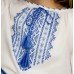 Embroidered blouse for little girl "Blue Mistery"