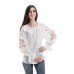 Boho Style Ukrainian Embroidered Folk  Blouse "Richelieu" white