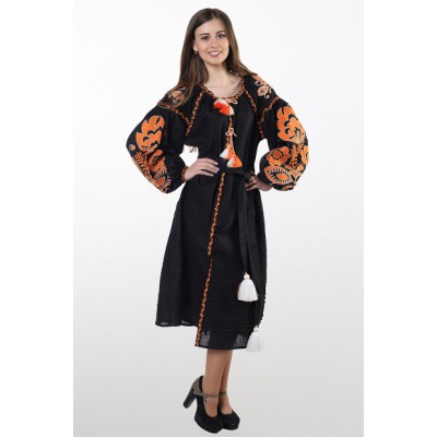 Boho Style Ukrainian Embroidered Dress "Glo" 2