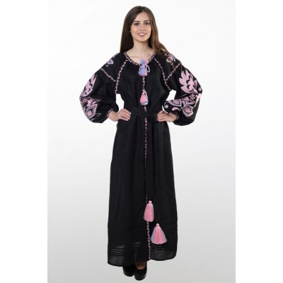 Boho Style Ukrainian Embroidered Dress "Glo" 3