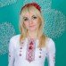 Ukrainian Hair Band "Berries Red"