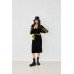 Knitted dress "Flowers" yellow/black