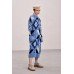 Knitted dress "Mirage" blue