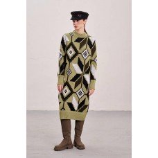 Knitted dress "Mirage" khaki