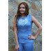 Embroidered set: top&trousers "Romance"