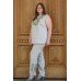 Embroidered set: top&trousers "Melody of Summer"