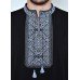 Embroidered t-shirt for men "Traditions" gray on black
