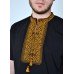 Embroidered t-shirt for men "Traditions" gold on black