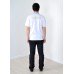Embroidered t-shirt for men "Glory" blue on white