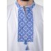 Embroidered t-shirt for men "Glory" blue on white