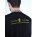 Embroidered t-shirt for men "Glory" gray on black