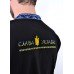 Embroidered t-shirt for men "Glory" blue on black