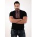 Embroidered t-shirt for men "Shooting Stars" red