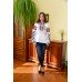Embroidered blouse "Peonies Painting"