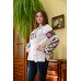 Embroidered blouse "Peonies Painting"