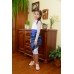 Embroidered Skirt (plakhta) for little girl "Blue Carpathians New"