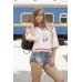 Embroidered blouse "City Flower" 