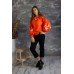 Embroidered blouse "Orange Marvel"