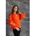 Embroidered blouse "Orange Marvel"