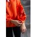 Embroidered blouse "Orange Marvel"