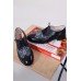 Embroidered Man's Classic Shoes "Prince" grey