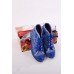 Embroidered Sneakers "Jeans Ornament Blue"