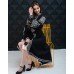 Embroidered Boho Dress "Contrasts" black