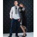 Embroidered Boho Dress "Contrasts" black