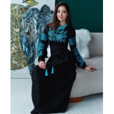 Embroidered Evening Dress "Cheeky Lady"