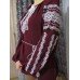Embroidered  blouse "Lace White on Mauve"
