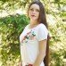 Embroidered t-shirt "Patent Poppy and Chamomile"