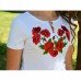 Embroidered t-shirt "Luxurious Poppy"
